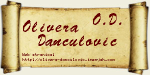 Olivera Dančulović vizit kartica